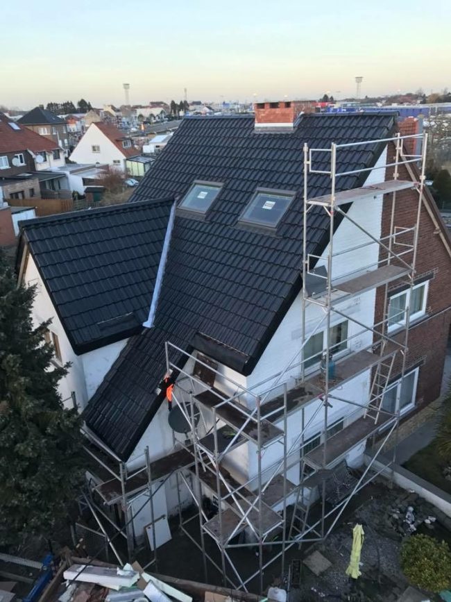 Travaux de toiture avant après